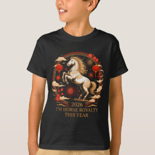 Söt 2026 Häst Royalty Zodiak Dam Lycka Equest T Shirt