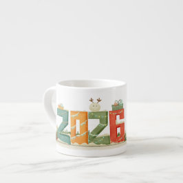 Söt 2026 Nyårs Espresso Mugg Espressomugg