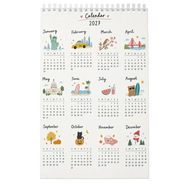 söt 2027 kalender (Omslag)