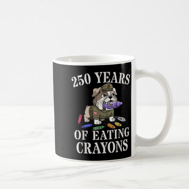 Söt 250 år av att äta kritor grymtande bror kaffemugg (Höger)