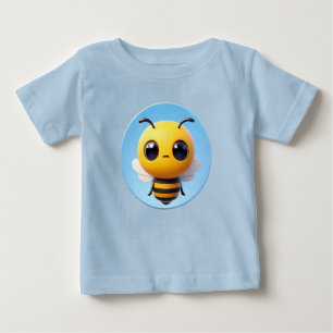 Söt 3D-figur av en tecknad bikupa T Shirt