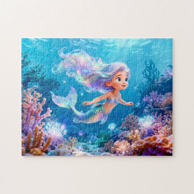 Söt 3D Jungfrun Zodiak Havsjungfru Pussel (Horisontell)