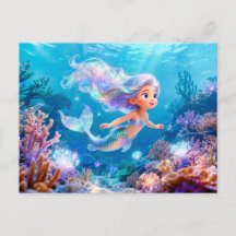 Söt 3D Jungfrun Zodiak Havsjungfru