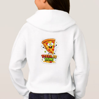 Söt 3D Kawaii Pizza Tecknad T-Shirt för Barn