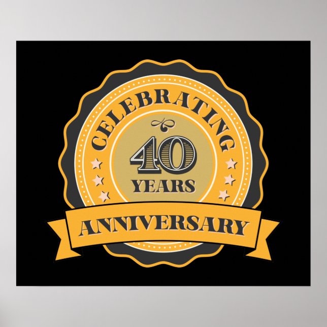 Söt 40-årsdag Poster (Framsidan)