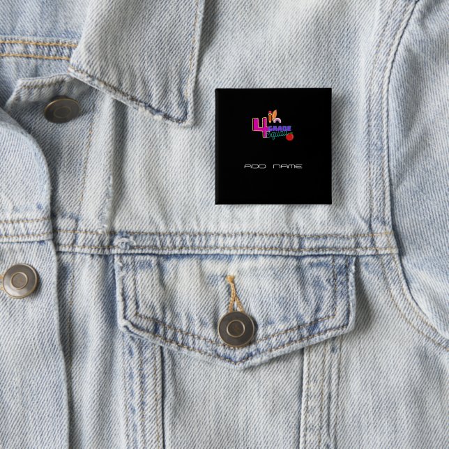 Söt 4:e Klass Squad Crew back to school Knapp (In Situ)