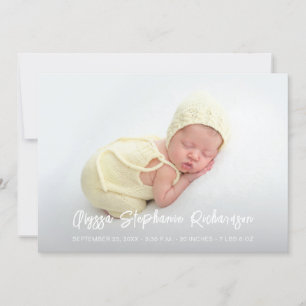 Söt 4 Flera Foto Bebis Annonsering Inbjudningar