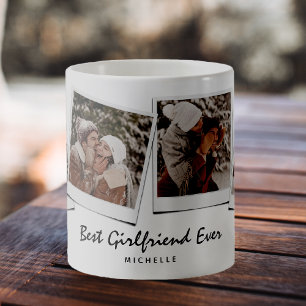 Söt 4 foto Bästa tjej vän någonsin Kaffemugg
