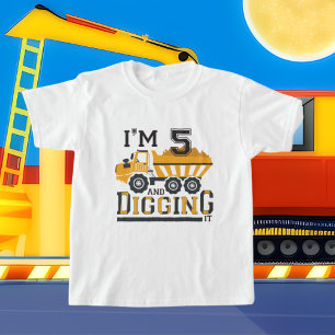 Söt 5:e födelsedag lastbil t shirt