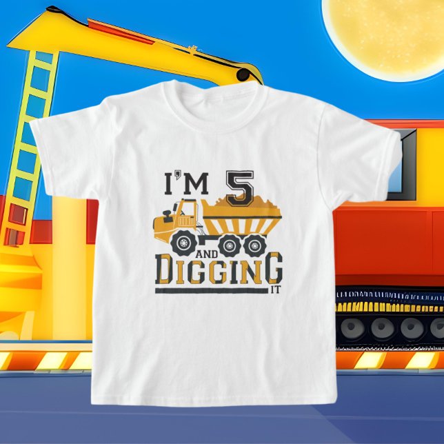 Söt 5:e födelsedag lastbil t shirt (Skapare uppladdad)