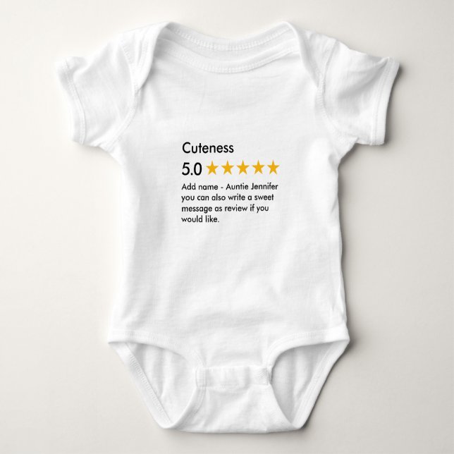 Söt 5 Stjärnor T Shirt (Framsida)