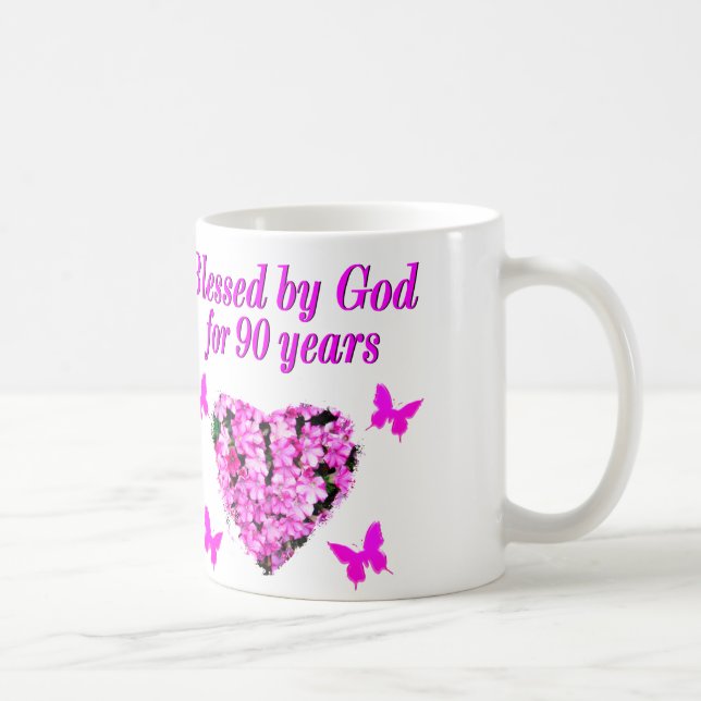 SÖT 90:E BIRTHDAG-BLOMMIGT KAFFEMUGG (Höger)