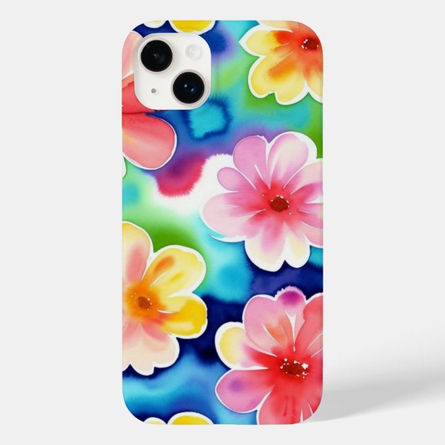 Söt Abstrakt Flower Mönster iPhone/iPad-väska (Baksida)