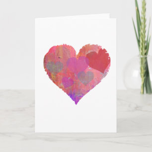 Söt abstrakt för HEART DESIGN GREETING CARD Kort