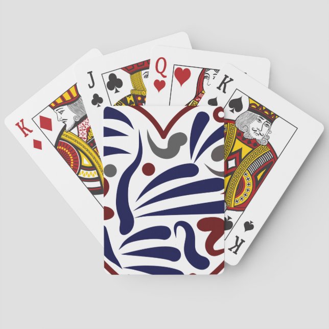 Söt abstrakt mönster casinokort (Baksidan)