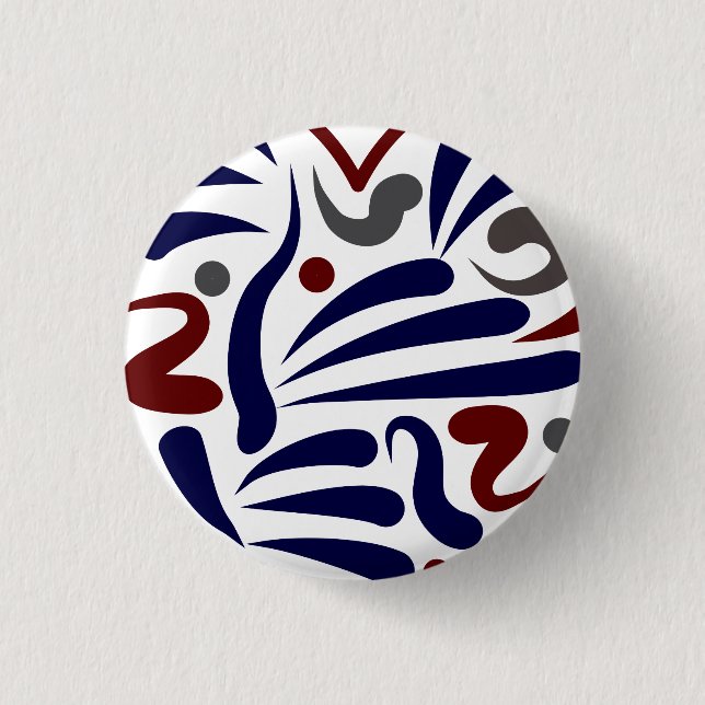 Söt abstrakt mönster knapp (Framsida)