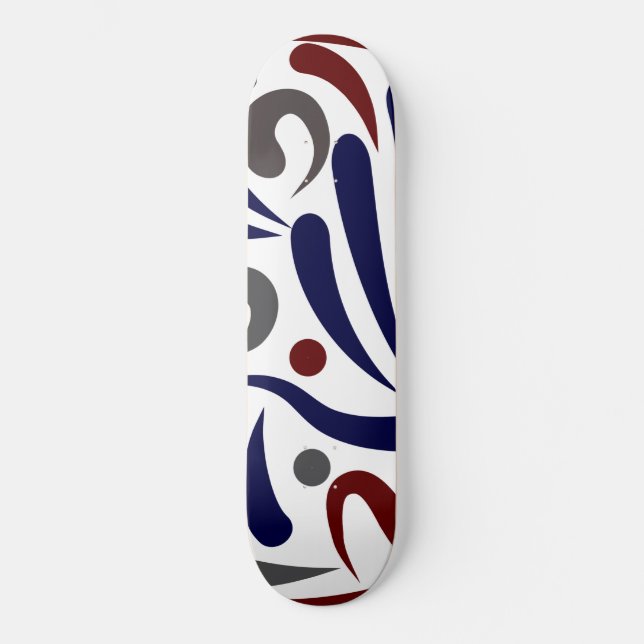 Söt abstrakt mönster mini skateboard bräda 18,5 cm (Framsida)