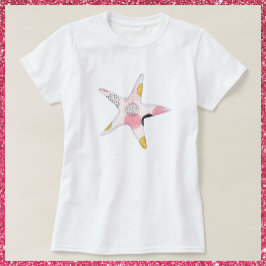 Söt Abstrakt Mönster Oceanen T Shirt