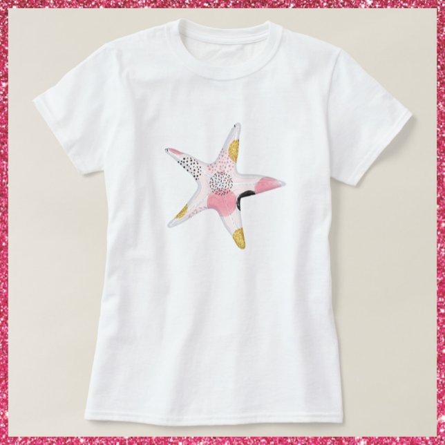 Söt Abstrakt Mönster Oceanen T Shirt (Skapare uppladdad)