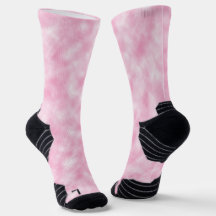 Söt Abstrakt Rosa och vita moln Mönster