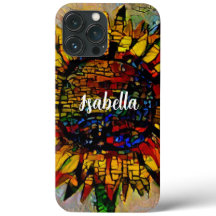 Söt Abstrakt Solrosmålning