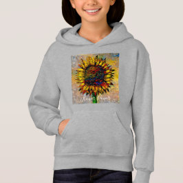 Söt Abstrakt Solrosmålning T Shirt