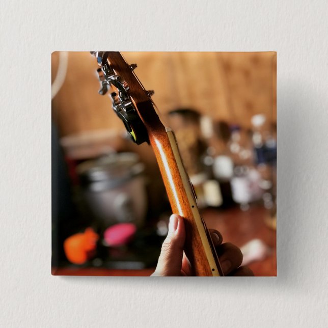 Söt Acoustic Guitar Knapp (Framsida)