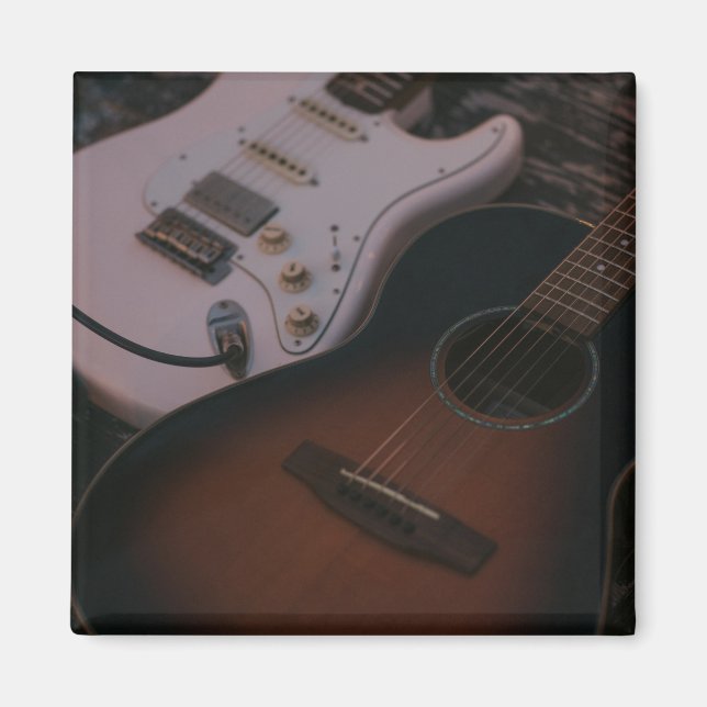 Söt Acoustic Guitar Magnet (Framsidan)