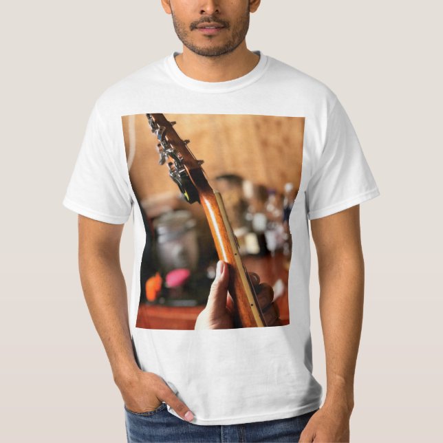 Söt Acoustic Guitar T Shirt (Framsida)
