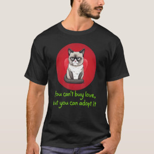 Söt adoptera Katt, roliga Katters Kostym för Man o T Shirt