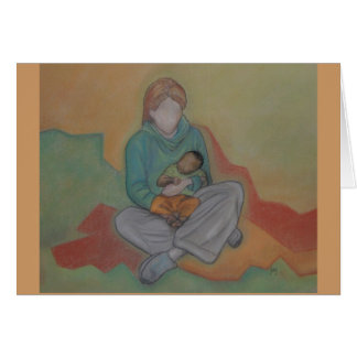 Söt adoption hälsningskort