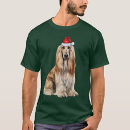 Söt Afghansk Hund Älskare Rolig Jul T Shirt