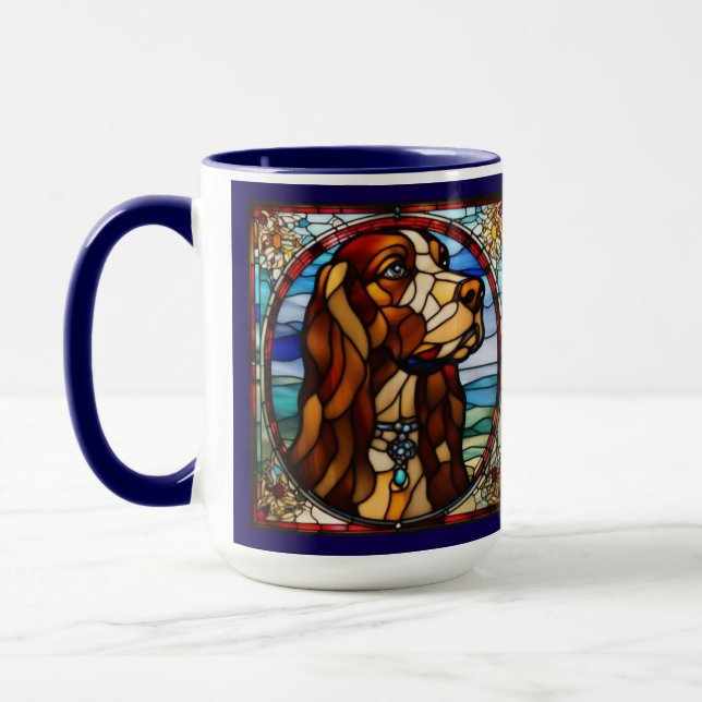 Söt afghansk hund kaffemugg (Vänster)