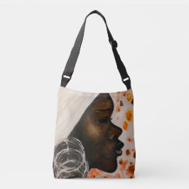 Söt African Woman Crossbody Bag Axelväska