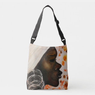 Söt African Woman Crossbody Bag Axelväska