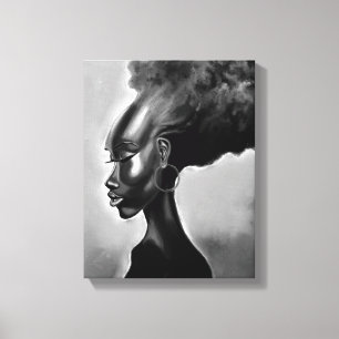 Söt African Woman Kanvastryck