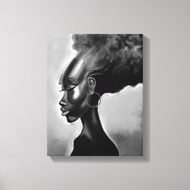 Söt African Woman Kanvastryck (Framsida)
