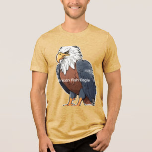 Söt afrikansk fiskörn tecknad dekal t shirt