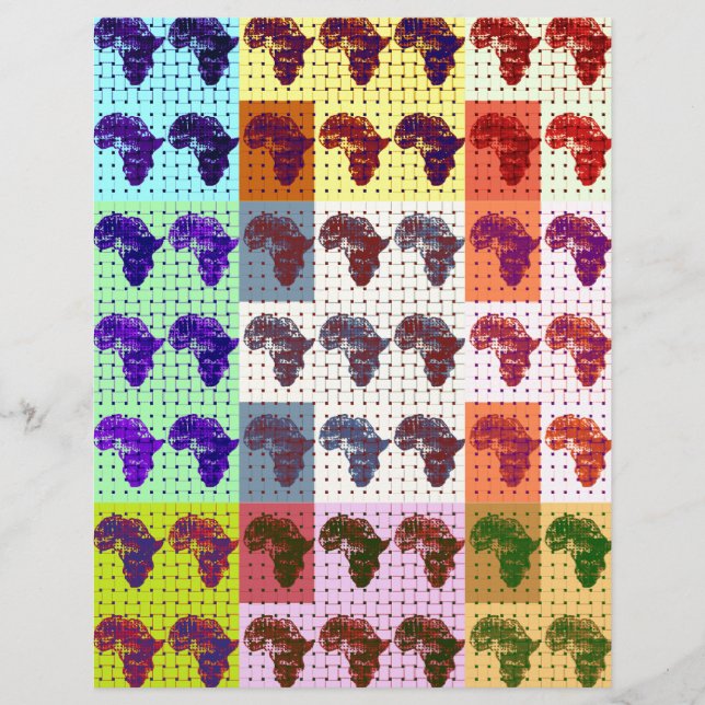 Söt afrikansk Karta-kontrollerad konst (Framsida)