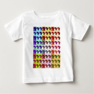 Söt afrikansk Karta-kontrollerad konst Tee Shirt