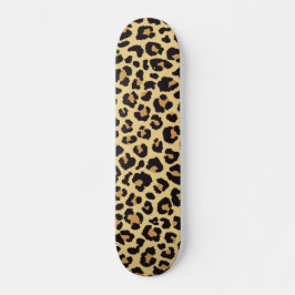 Söt afrikansk vilda djur leopard djurtrycksmönster mini skateboard bräda 18,5 cm