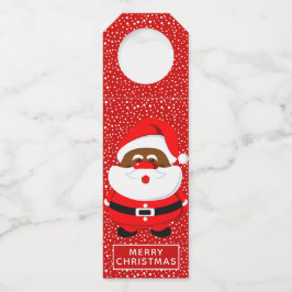 Söt afroamerikansk jultomte jul