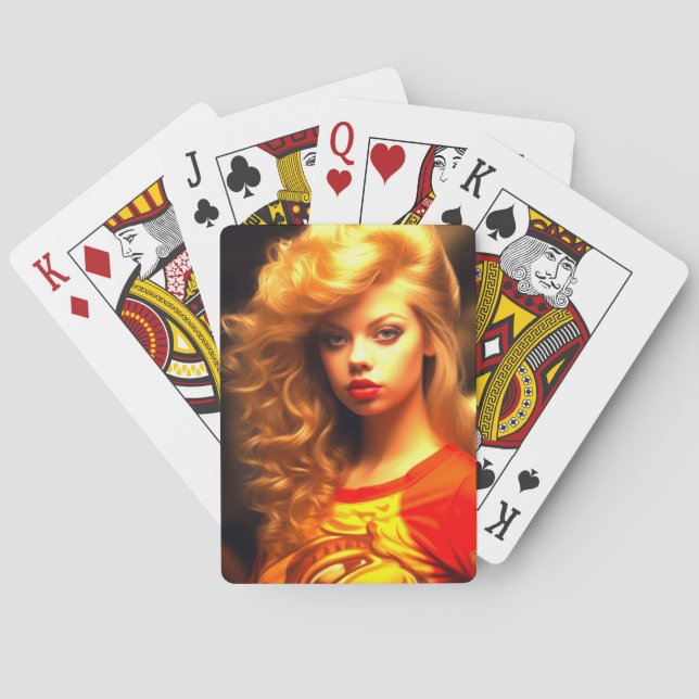 Söt Ai Dam Casinokort (Baksidan)