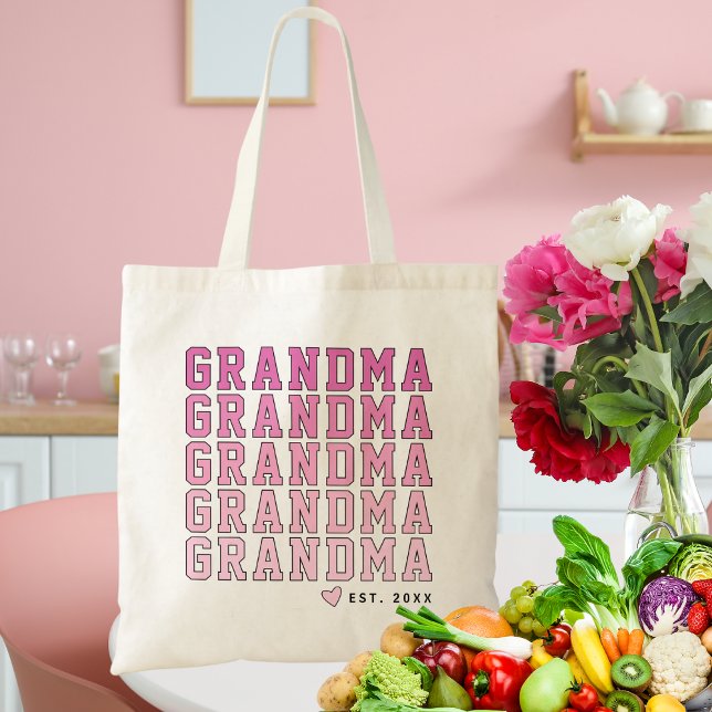Söt Akademisk Rosa Gradient Mamma Anpassat År  Tygkasse (Skapare uppladdad)
