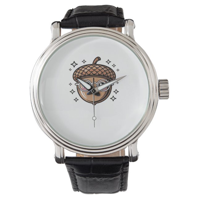 Söt akorn Classic T-Shirt Armbandsur (Framsida)