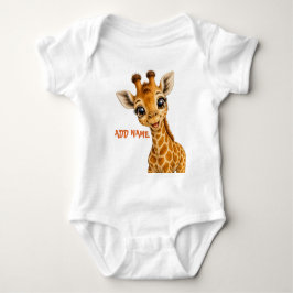 Söt Aktiv Baby Djur Samling Giraff T Shirt