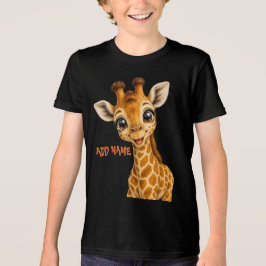 Söt Aktiv Babydjursamling Giraff T Shirt
