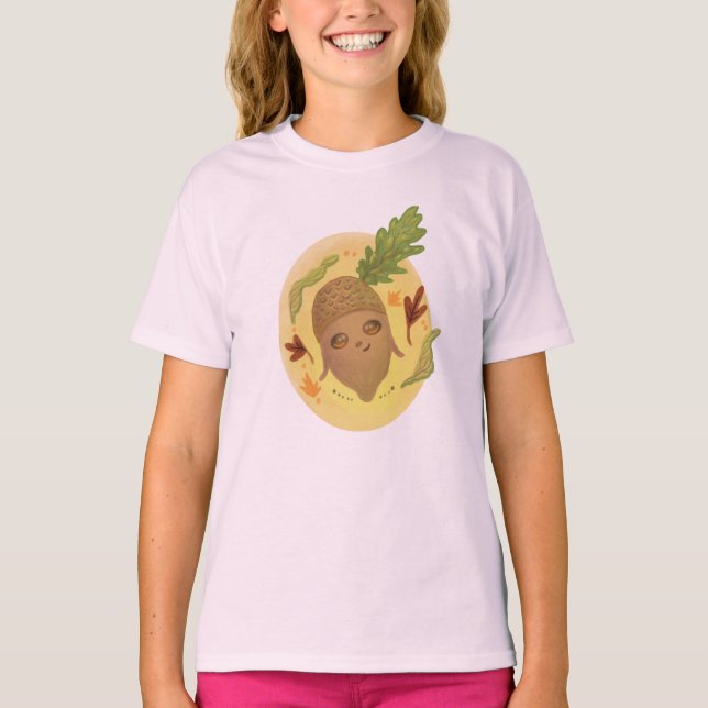 söt akustisk höst t shirt (Framsida)