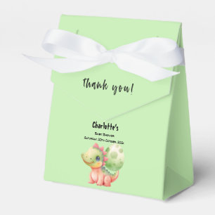 Söt akvarell baby dinosaurie baby shower presentaskar