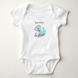 Söt akvarell-baby-dinosaurie t shirt